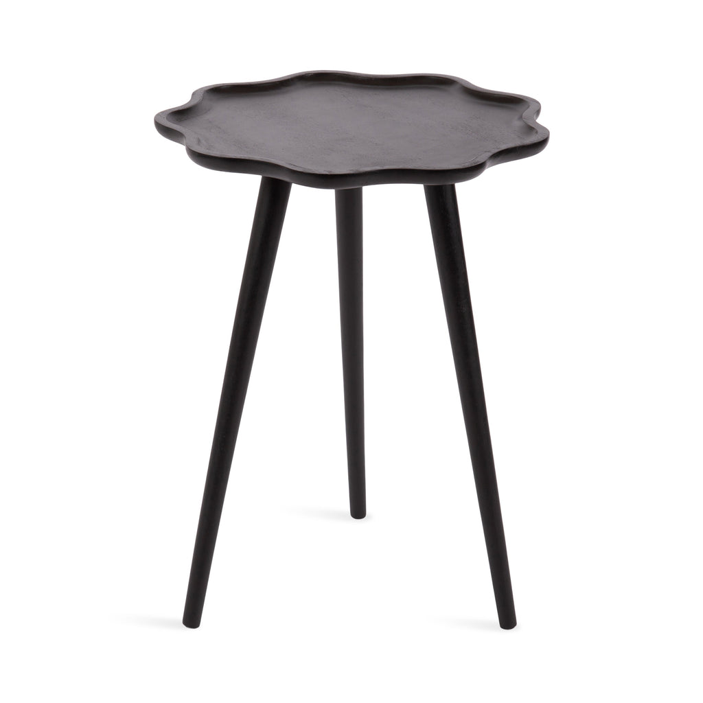 Alezar Scallop Wood Side Table