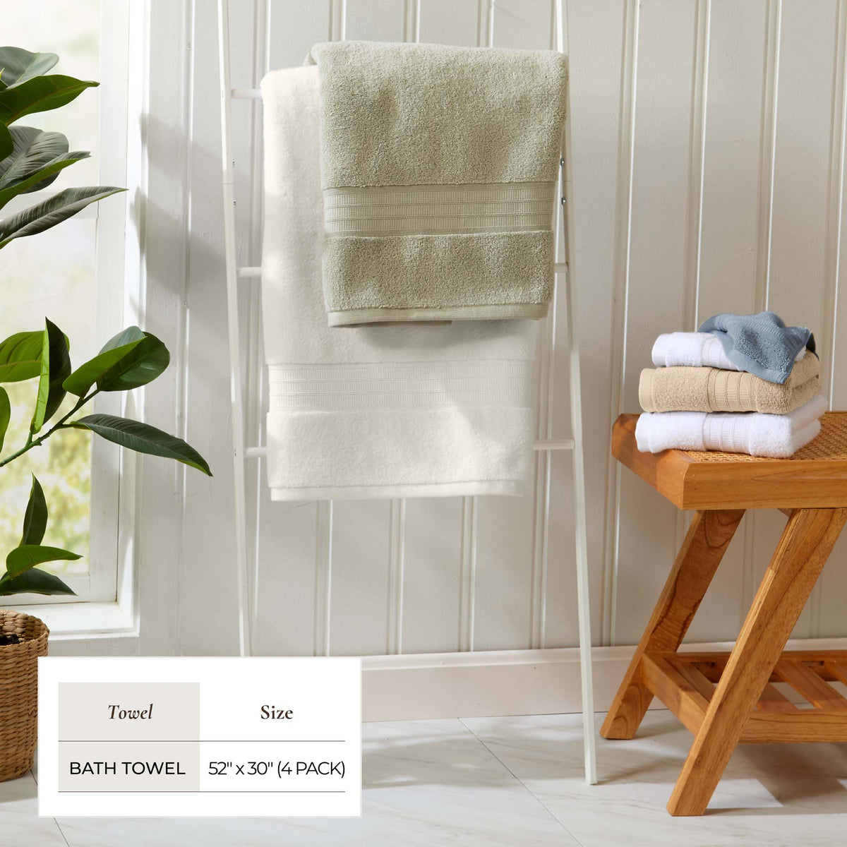 Chiara  | 100% Premium Cotton | 6-Piece Bath Set