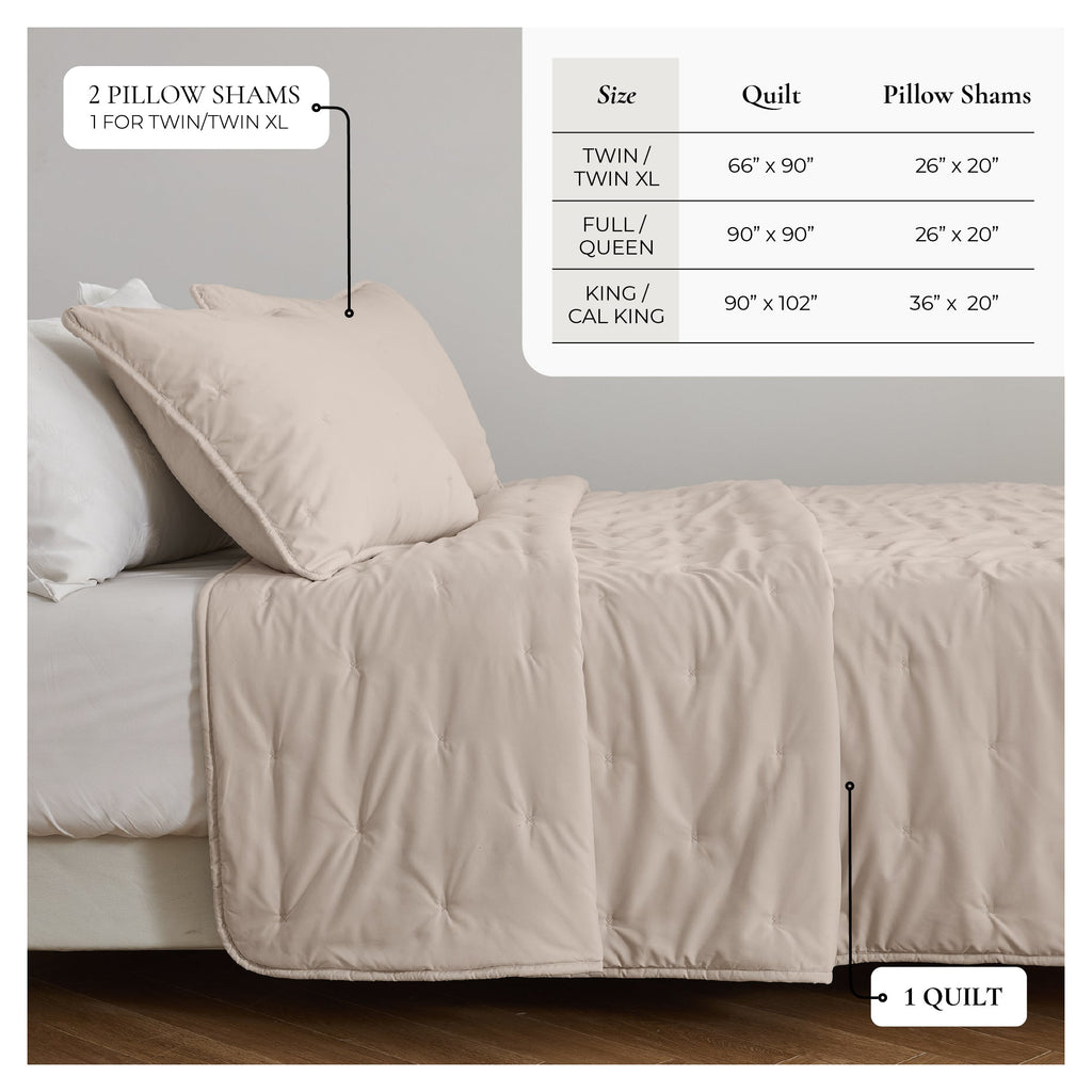 Dot Stitched Quilt Set - Dot-Hemmed Collection